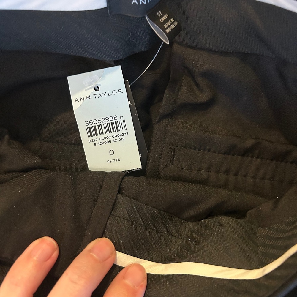Ann Taylor work pants black NWT